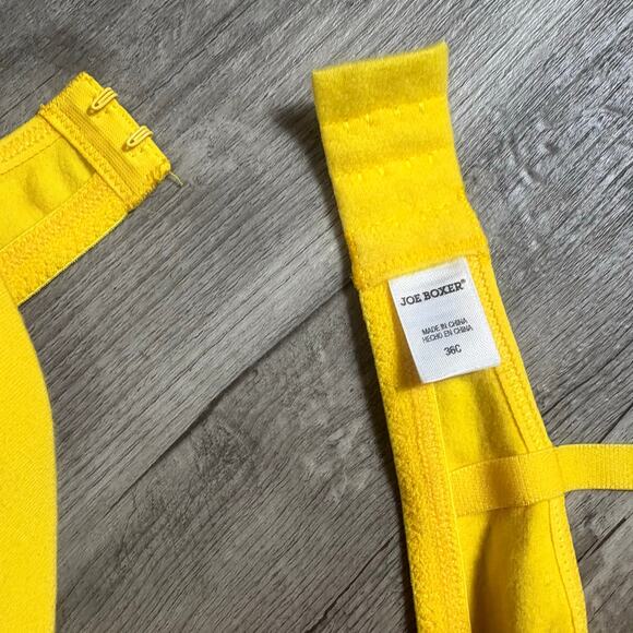 Vintage Joe Boxer Yellow Smiley Wink Bra size 36C - Picture 3 of 4